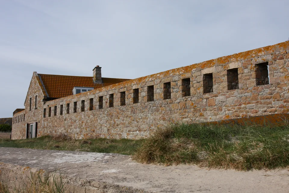 A coastal fort at the northern end of St Ouen’s Bay in Jersey