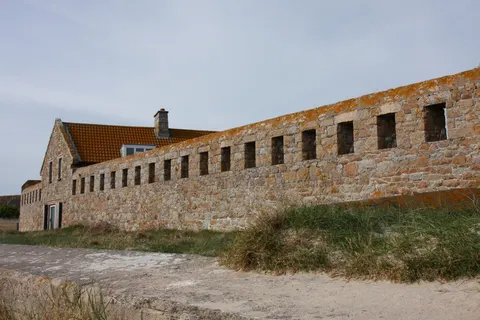 A coastal fort at the northern end of St Ouen’s Bay in Jersey