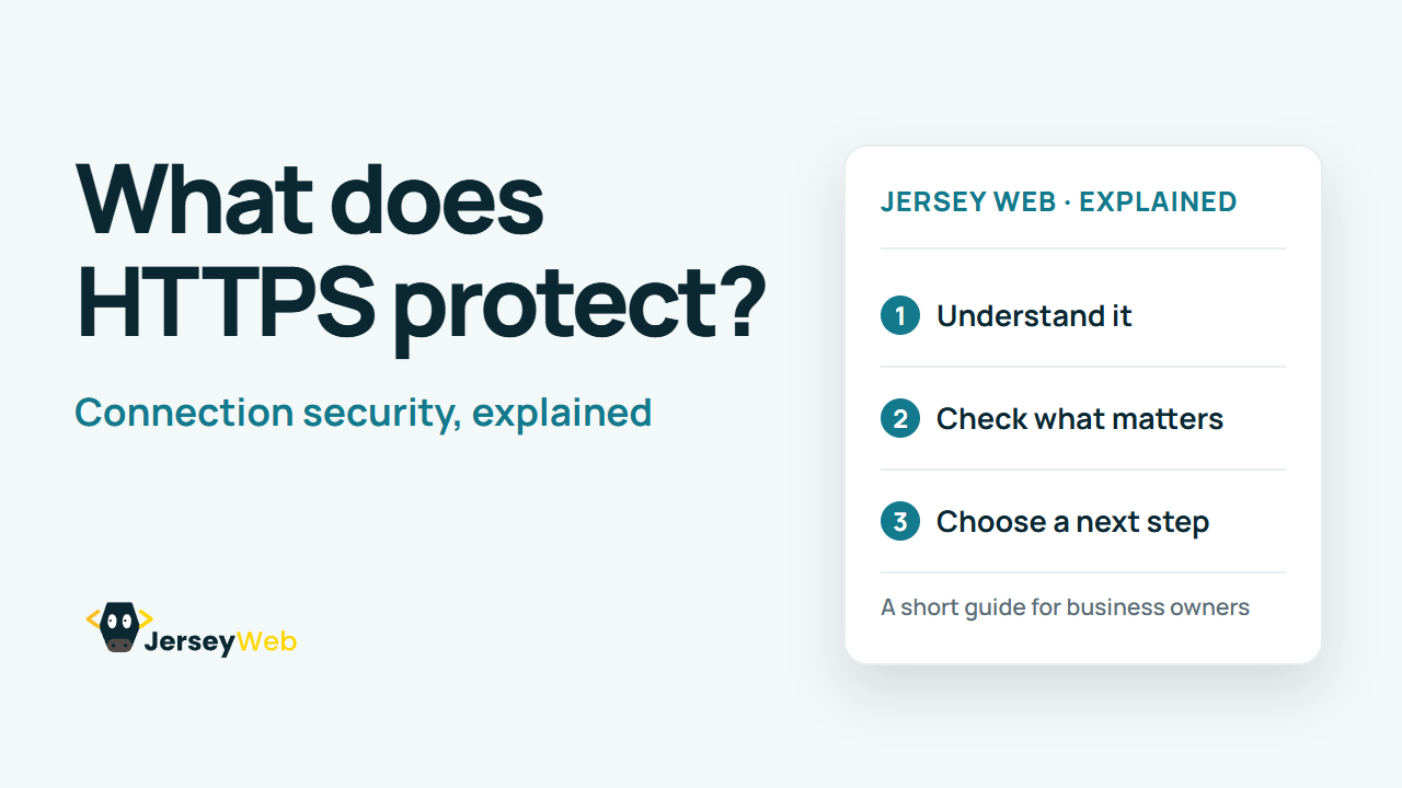 Jersey Web: What does — HTTPS protect?