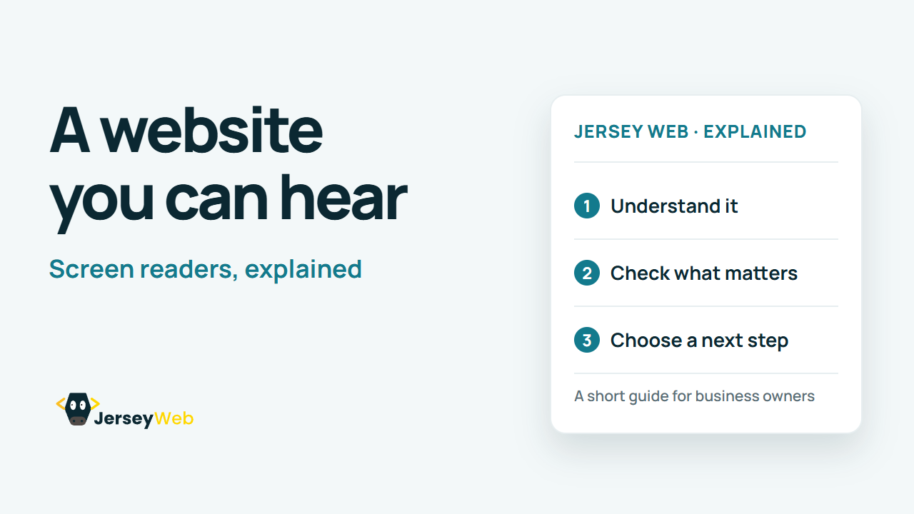Jersey Web video: A website you can hear